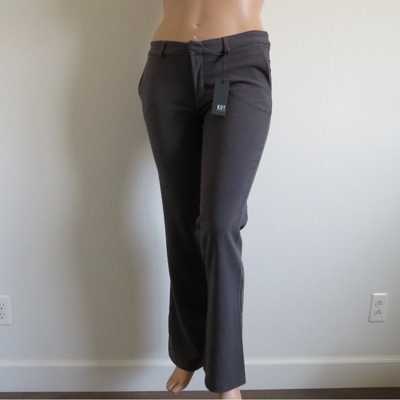 KUT from the KLOTH Jeans TROUSER Bootcut Professional Career Pants Size 6 NWT - Picture 3 of 3
